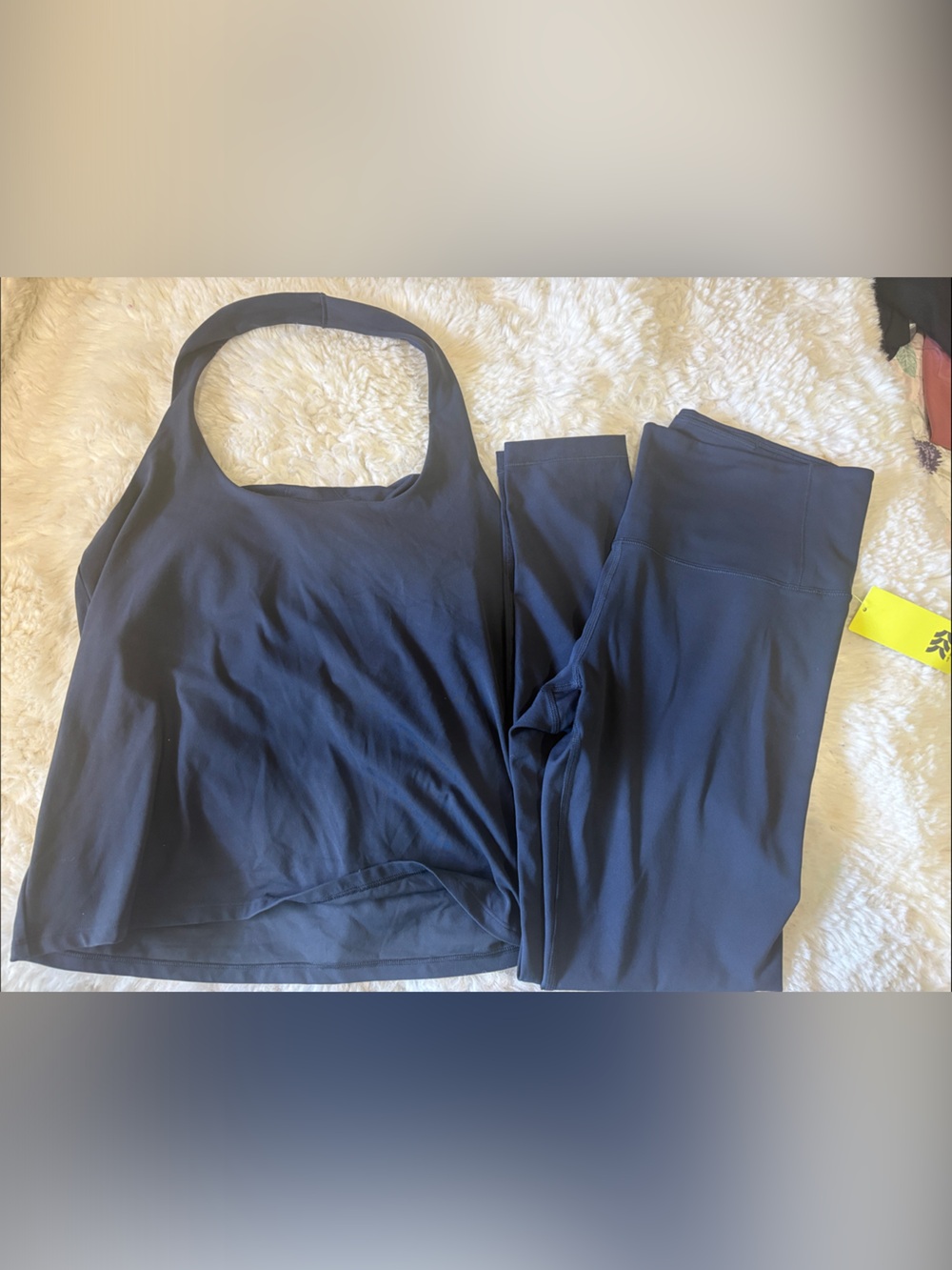 all in motion Navy Blue Tank Top and Leggings Set